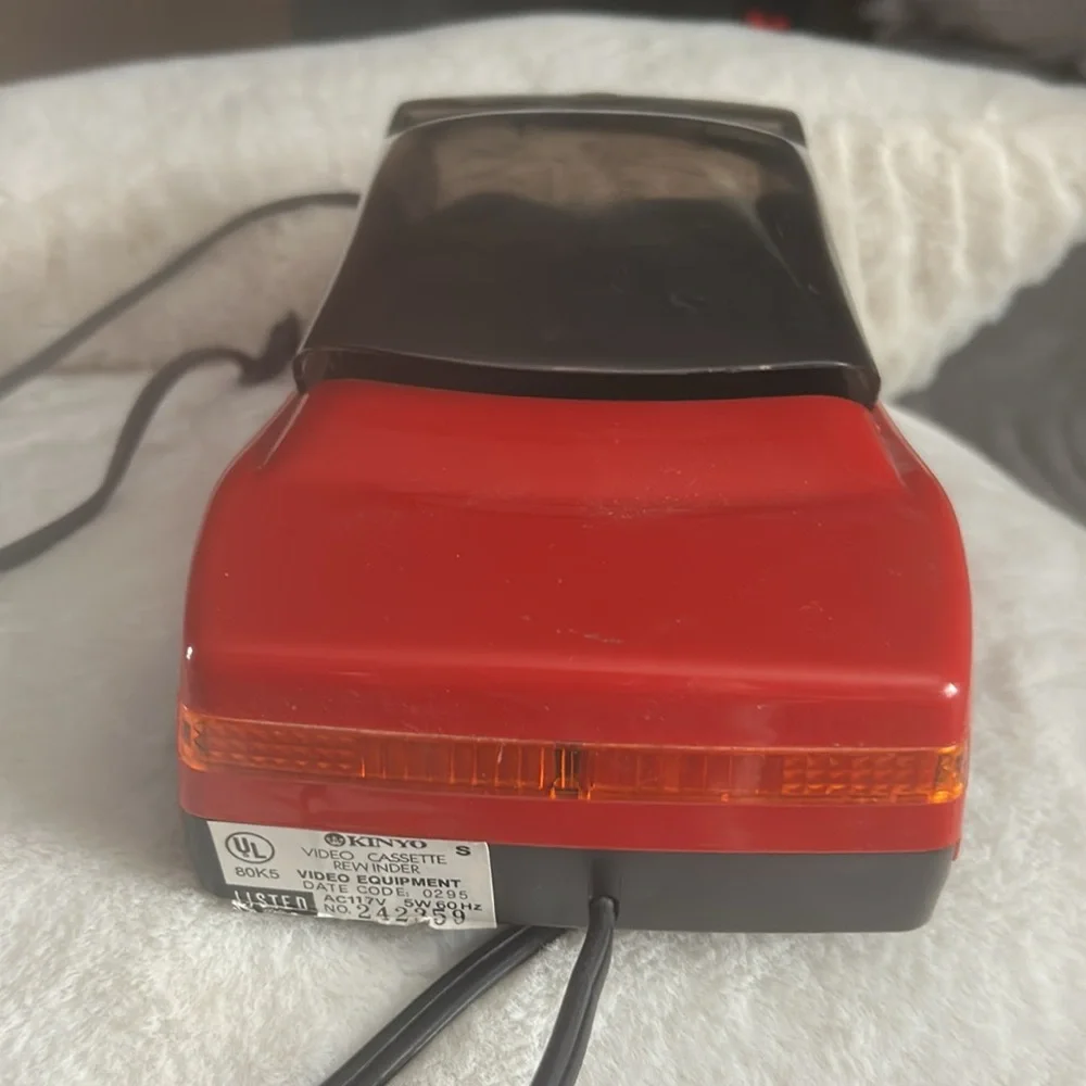 1995 VHS rewinder red sports car - Picture 4 of 5